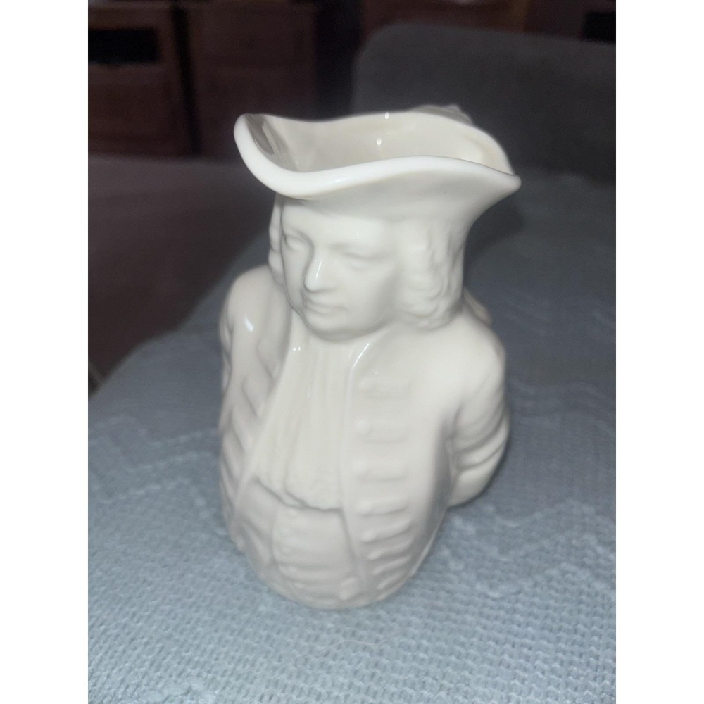 Antique Lenox William Penn Treaty Toby Jug (6.5") Green Stamp 1906